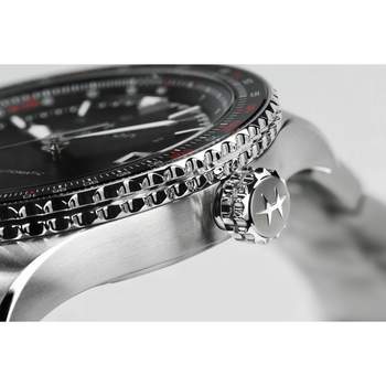 HAMILTON HERENHORLOGE AUTOMATISCH STAAL