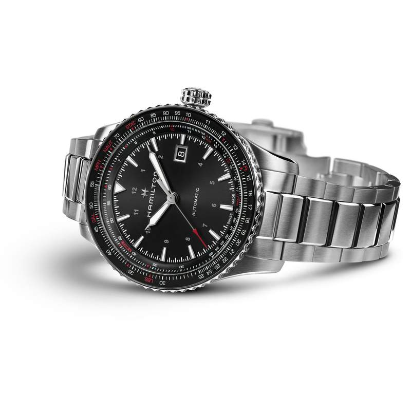 MONTRE HAMILTON HOMME AUTOMATIQUE ACIER - vue D3