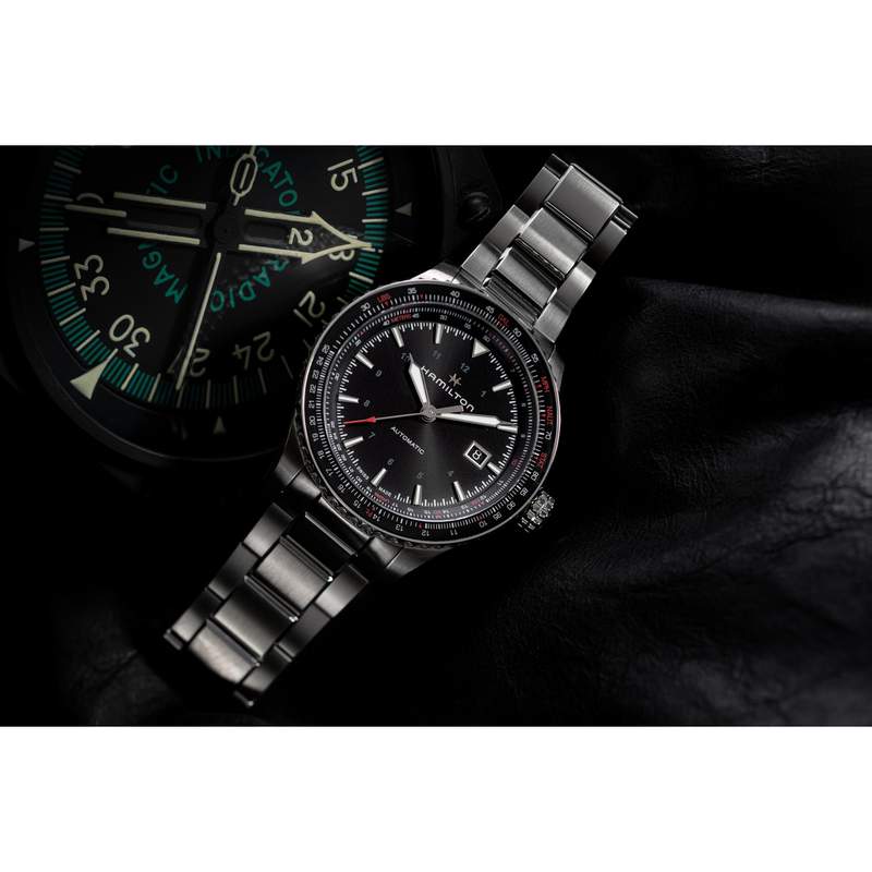 MONTRE HAMILTON HOMME AUTOMATIQUE ACIER - vue D5