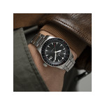 MONTRE HAMILTON HOMME AUTOMATIQUE ACIER - vue porté 1