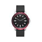 Montre MVMT homme acier silicone noir - vue 1
