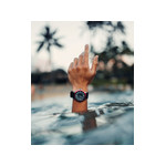 Montre MVMT homme acier silicone noir - vue porté 1