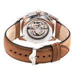 Montre Lip homme acier cuir marron - vue 3
