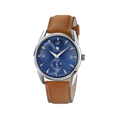 Montre Lip homme acier cuir marron