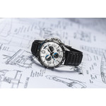 Montre AVI-8 homme chronographe acier cuir noir - vue 7