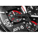Montre AVI-8 homme chronographe acier - vue D1