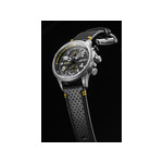 Montre AVI-8 homme chronographe acier cuir noir - vue 2