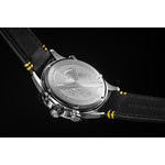 Montre AVI-8 homme chronographe acier cuir noir - vue 3