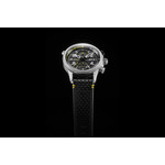 Montre AVI-8 homme chronographe acier cuir noir - vue 5