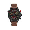 Montre AVI-8 homme chronographe acier cuir marron - vue V1