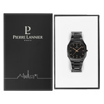 Montre Pierre Lannier homme mouvement quartz acier noir - vue D5