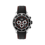 Montre ice Watch homme taille large acier silicone noir - vue 1