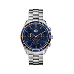 Montre Lacoste homme chronographe acier doré jaune - vue 1