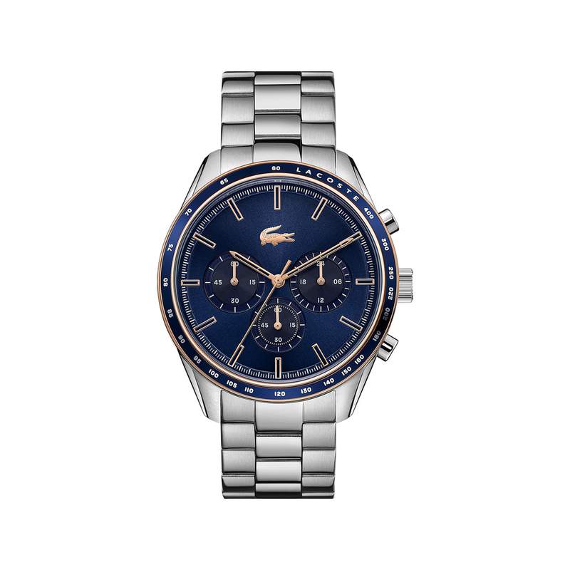 Montre Lacoste homme chronographe acier doré jaune - vue 1
