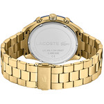 Montre Lacoste homme chronographe acier doré jaune - vue 3