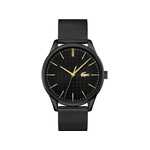 Montre Lacoste homme acier noir - vue 1
