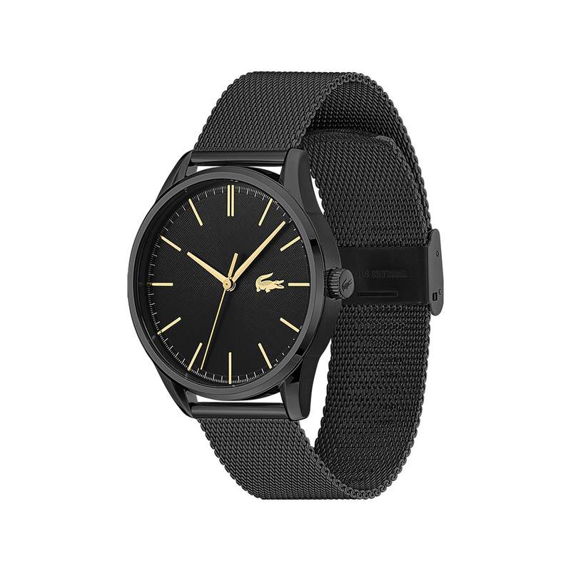 Montre Lacoste homme acier noir - vue 2
