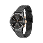 Boss men's black steel chronograph watch - view 2