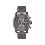 Montre Boss homme chronographe acier - vue 1