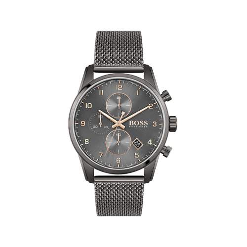 Montre Boss homme chronographe acier