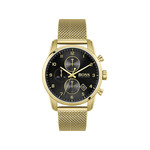 Montre Boss homme chronographe acier doré jaune - vue 1