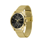 Montre Boss homme chronographe acier doré jaune - vue 2