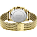 Montre Boss homme chronographe acier doré jaune - vue 3