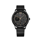 Mouvement Tommy Hilfiger homme acier noir - vue 1