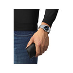 Montre Tissot homme acier - vue porté 1