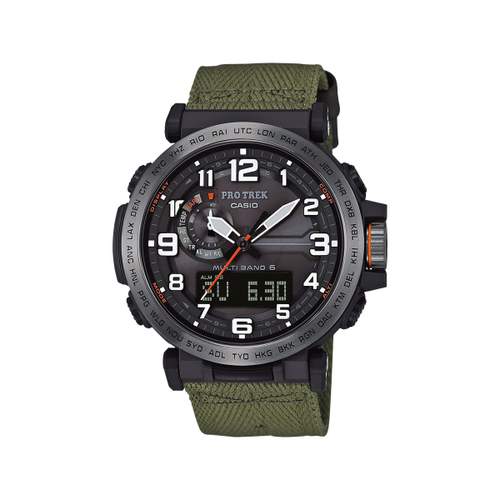 Montre PRO TREK homme résine textile kaki