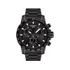 Montre TISSOT T-SPORT SUPERSPORT CHRONO homme chronographe cadran noir bracelet PVD noir - vue V1