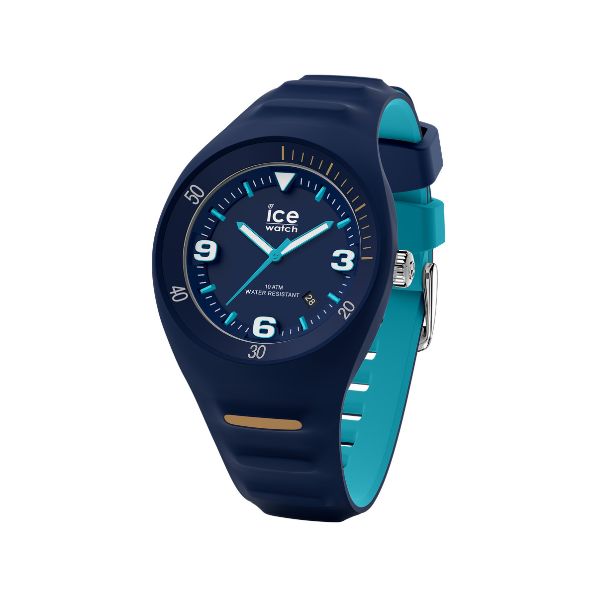 Montre Ice Watch medium homme plastique silicone bleu
