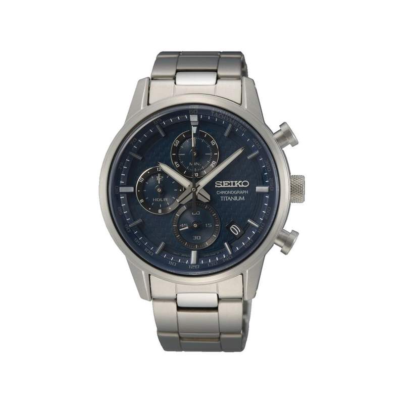 Montre Seiko homme chronographe titane - vue 1