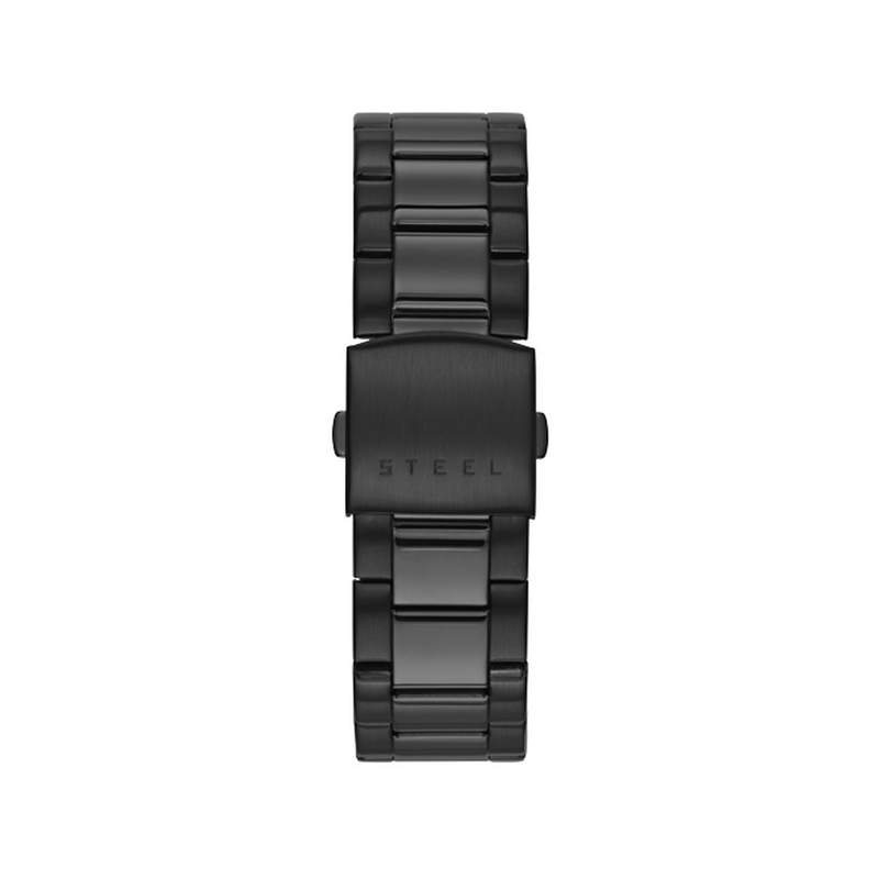 Montre Guess homme chronographe acier noir - vue 3