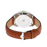 Montre Lip homme acier cuir marron - vue 3