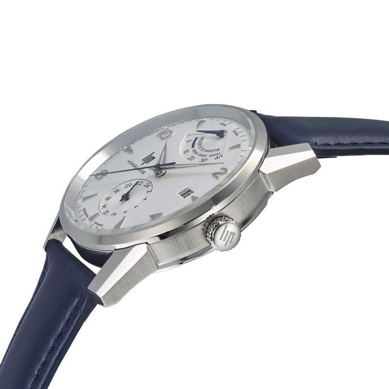 Montre Lip homme automatique acier cuir bleu - vue D2