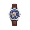 Montre Pierre Lannier homme automatique acier cuir marron - vue V1