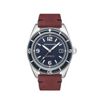 Montre Spinnaker homme automatique acier cuir rouge - vue 1