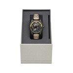 Montre AVI-8 homme automatique acier cuir et nylon marron. - vue 4