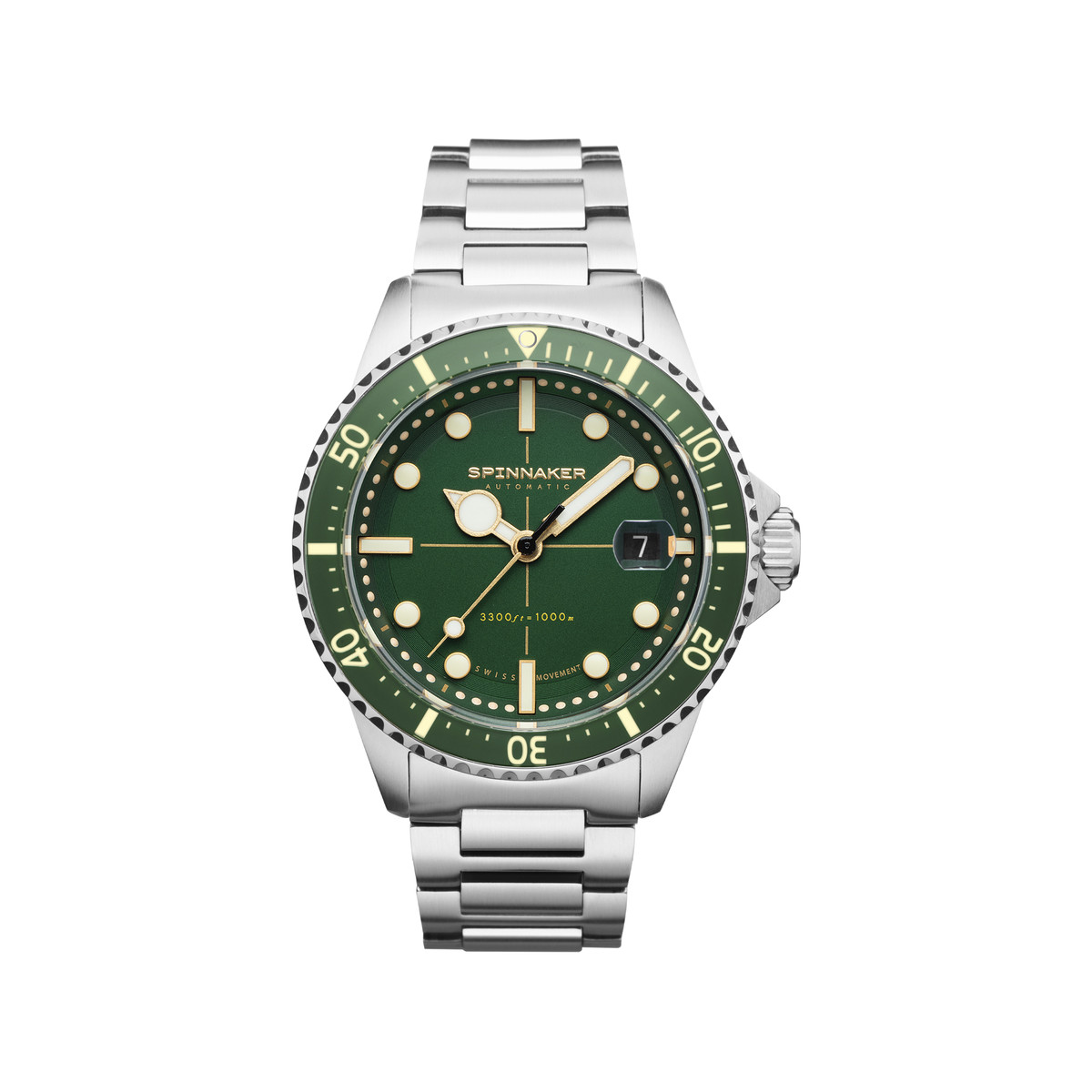 Montre Spinnaker homme automatique acier caoutchouc. Edition limitée. - vue 2