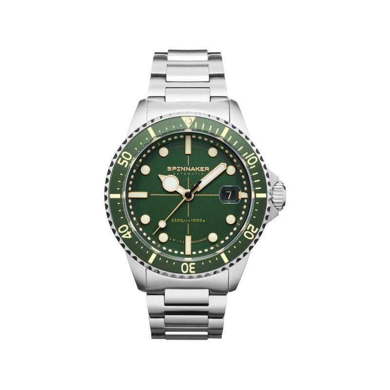 Montre Spinnaker homme automatique acier caoutchouc. Edition limitée. - vue 2