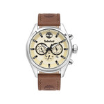 Montre Timberland homme acier cuir marron - vue 1