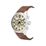 Montre Timberland homme acier cuir marron - vue 2