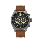 Montre Timberland homme acier cuir marron - vue 1