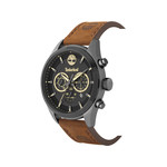 Montre Timberland homme acier cuir marron - vue 2