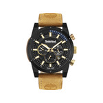 Montre Timberland homme acier cuir marron - vue 1