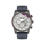 Montre Timberland homme acier cuir bleu - vue 1