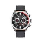 Montre Timberland homme acier cuir noir - vue 1