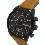 Montre Timberland homme acier cuir marron - vue D1