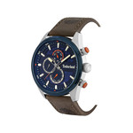 Montre Timberland homme acier cuir marron - vue 2